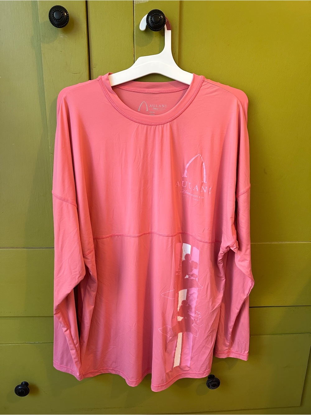 Aulani Pink Long Sleeve Performance Tee